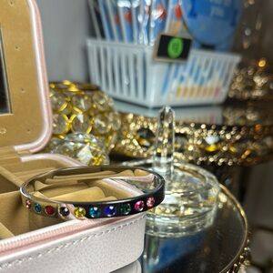 Elegant Multicolor Crystal Watch Bracelet